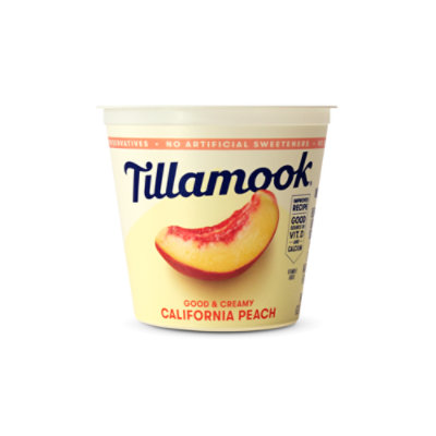 Tillamook Yogurt Low Fat Peach - 6 Oz