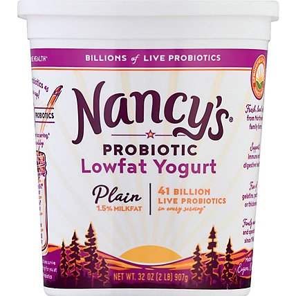 Nancys Yogurt Reduced Fat Plain - 32 Oz - Image 2