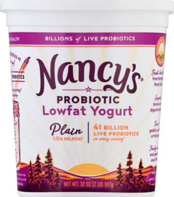 Nancys Yogurt Reduced Fat Plain - 32 Oz - Image 2