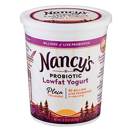 Nancys Yogurt Reduced Fat Plain - 32 Oz - Image 1
