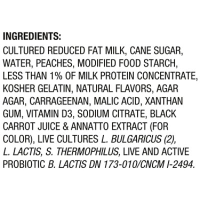 Activia Low Fat Probiotic Peach Yogurt - 4-4 Oz - Image 4