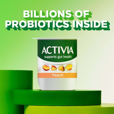 Activia Low Fat Probiotic Peach Yogurt - 4-4 Oz - Image 5
