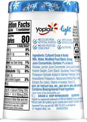 Yoplait Light Yogurt Fat Free Orange Creme - 6 Oz - Image 6