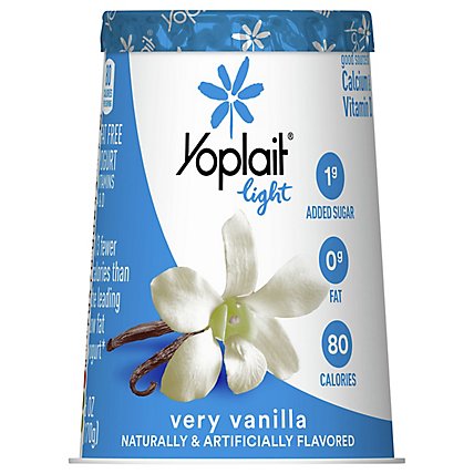 Yoplait Light Yogurt Fat Free Very Vanilla - 6 Oz - Image 2