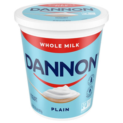 Dannon Whole Milk Plain Yogurt - 32 Oz