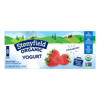 Stonyfield Organic Kids Reduced Fat Yogurt Tubes Strawberry - 8-2 Oz - Image 5