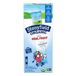 Stonyfield Organic Kids Reduced Fat Yogurt Tubes Strawberry - 8-2 Oz - Image 1