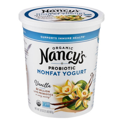 Nancys Organic Yogurt Non Fat Vanilla - 32 Oz - Image 3