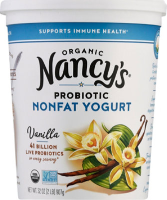 Nancys Organic Yogurt Non Fat Vanilla - 32 Oz - Image 2