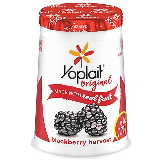 Yoplait Original Yogurt Low Fat Blackberry Harvest - 6 Oz
