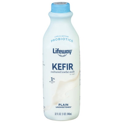 Lifeway Kefir Yogurt Plain Low Fat - 32 Fl. Oz. - Albertsons