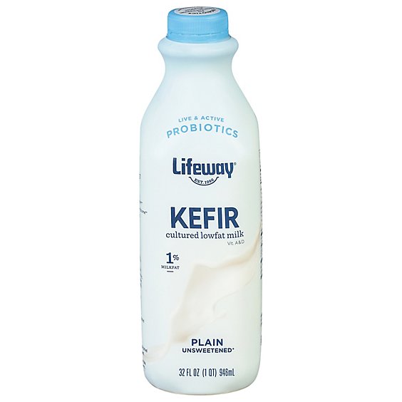 Lifeway Kefir Yogurt Plain Low Fat - 32 Fl. Oz.