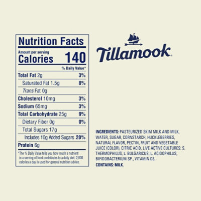 Tillamook Good & Creamy Mountain Huckleberry Low-Fat Yogurt - 6 Oz - Image 6