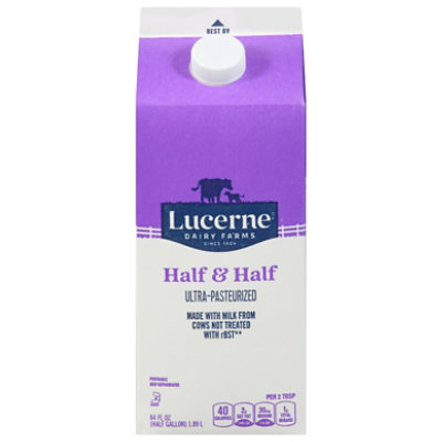 Lucerne Half & Half Ultra-Pasteurized Grade A - 64 Fl. Oz. - Image 3