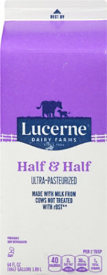 Lucerne Half & Half Ultra-Pasteurized Grade A - 64 Fl. Oz. - Image 6