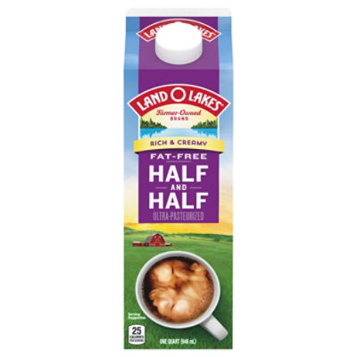 Land O Lakes Fat Free Half And Half Nonfat Coffee Creamer - 1 Quart - Image 3