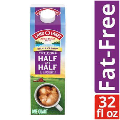 Land O Lakes Fat Free Half And Half Nonfat Coffee Creamer - 1 Quart - Image 1