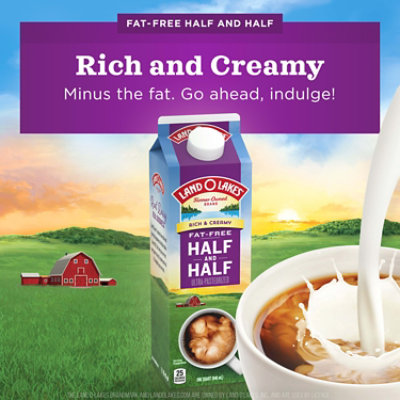 Land O Lakes Half and Half Fat Free Rich & Creamy - 1 Quart - Image 2