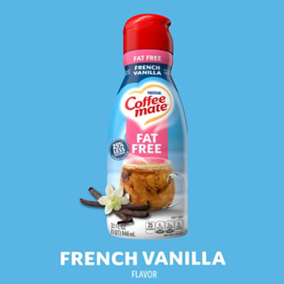 Nestle Coffee mate French Vanilla Fat Free Liquid Coffee Creamer - 32 Fl. Oz. - Image 3