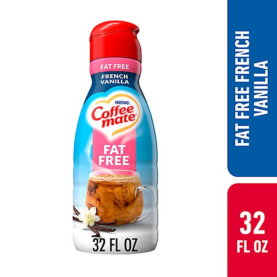 Coffee mate French Vanilla Fat Free Liquid Coffee Creamer - 32 Fl. Oz.