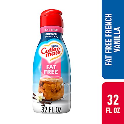 Coffee mate French Vanilla Fat Free Liquid Coffee Creamer - 32 Fl. Oz. - Image 1