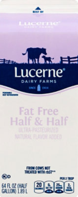 Lucerne Half And Half Ultra Pasteurized Fat Free - 64 Fl. Oz. - Image 4