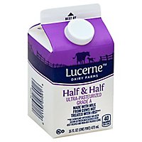 Lucerne Half & Half Ultra-Pasteurized Grade A - 16 Fl. Oz. - Image 1