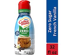 Coffee Mate Nestle Zero Sugar French Vanilla Liquid Coffee Creamer  -32 Fl. Oz.