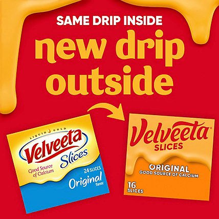 Velveeta Slices Original Cheese Pack - 16 Count - Image 5
