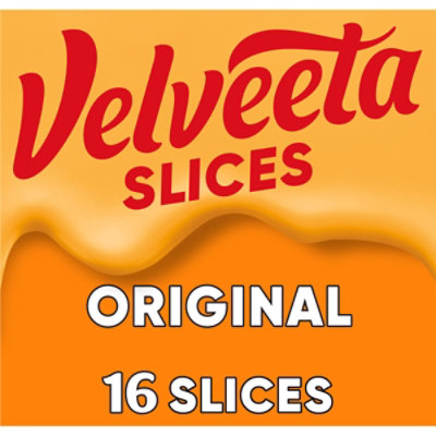 Velveeta Original Cheese Slices Pack - 16 Count