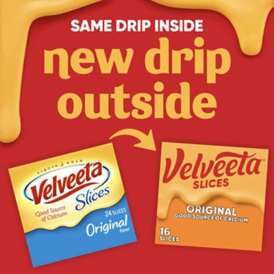Velveeta Slices Original Cheese - 16 Count - Image 5