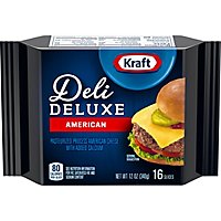 Kraft Deli Deluxe American Cheese Slices Pack - 16 Count - Image 2
