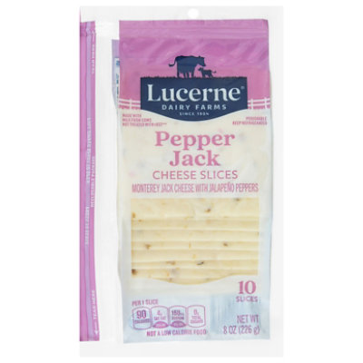 Lucerne Cheese Slices Pepper Jack - 10 Count - Image 1