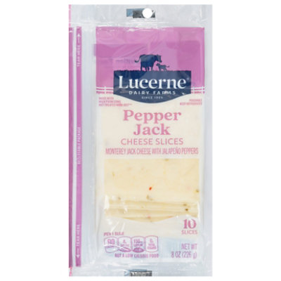 Lucerne Cheese Slices Pepper Jack - 10 Count