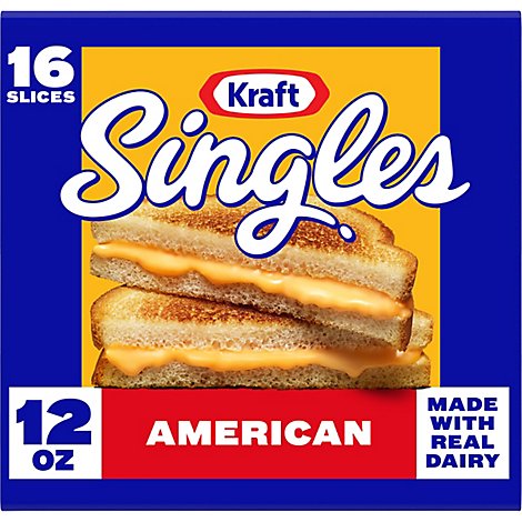 Kraft Singles Cheese Product Pasteurized Prepared Slices American - 16 Count