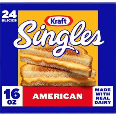 Kraft Singles American Slices Pack - 24 Count