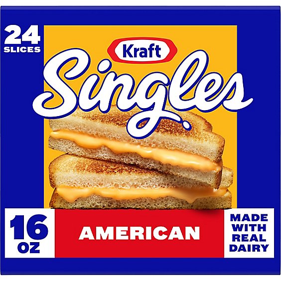Kraft Singles American Slices Pack - 24 Count