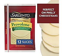 Sargento Cheese Slices Deli Style Provolone 12 Count - 8 Oz