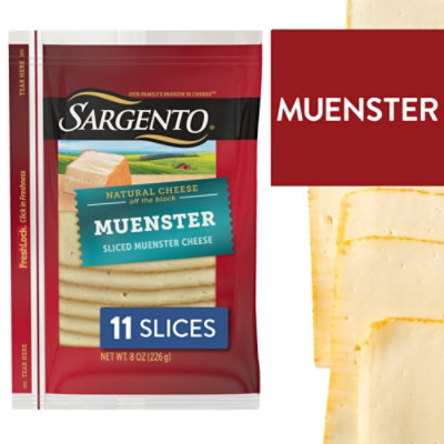 Sargento Sliced Muenster Natural Cheese - 11 Count - Image 1