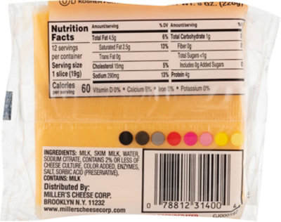 Miller American Cheese Singles - 8 Oz - Image 5