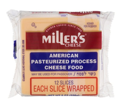 Miller American Cheese Singles - 8 Oz - Image 1