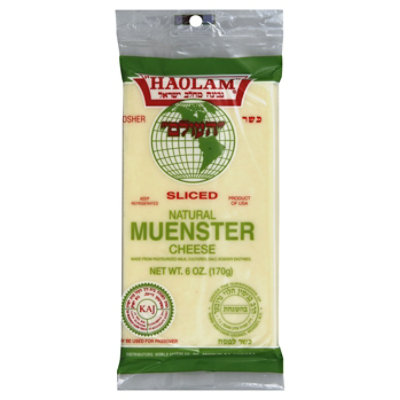 Haolam Sliced Muenster Cheese - 6 Oz - Image 1