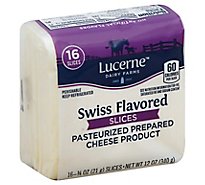 Lucerne Cheese Food Slices Swiss - 12 Oz