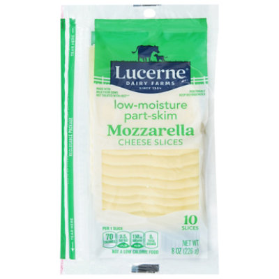 Lucerne Cheese Slices Low-Moisture Part-Skim Mozzarella - 10 Count - Image 2