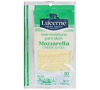 Lucerne Cheese Slices Low-Moisture Part-Skim Mozzarella - 10 Count