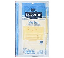 Lucerne Cheese Slices Swiss - 10 Count
