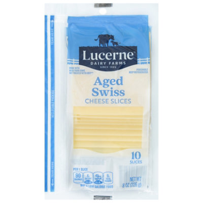 Lucerne Cheese Natural Sliced Aged Swiss - 8 Oz - Image 2