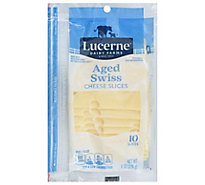 Lucerne Cheese Natural Sliced Aged Swiss - 8 Oz