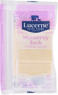 Lucerne Cheese Slices Monterey Jack - 10 Count - Image 2