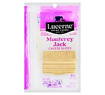 Lucerne Cheese Slices Monterey Jack - 10 Count